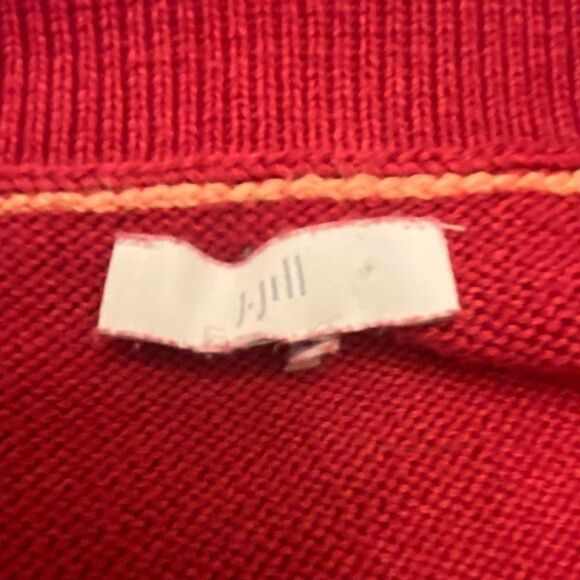 J. Jill Raspberry Cotton Blend Crewneck Sweater Size XL - Picture 9 of 12